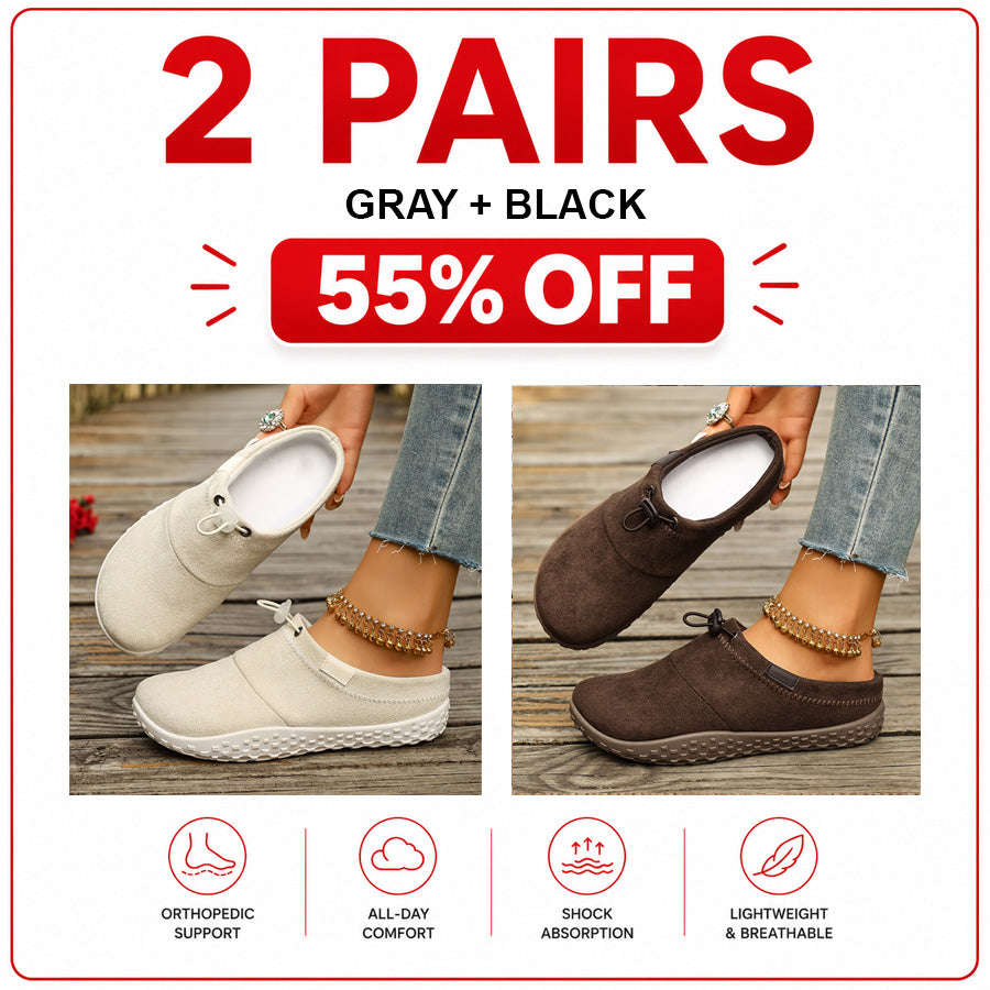 Orthopedic Casual Shoes with Round Toe Design