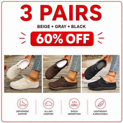 Orthopedic Casual Shoes with Round Toe Design